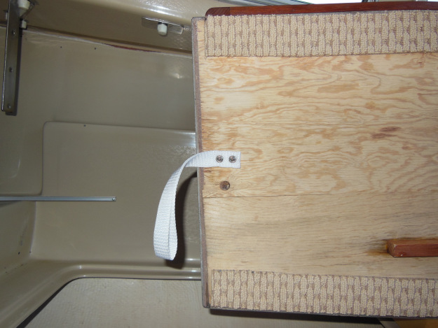 View from beneath galley