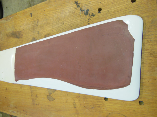 Repaired edges with new barrier coat paint