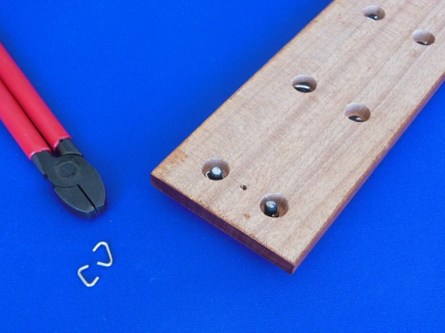 Back side with shock cord attached by hog rings