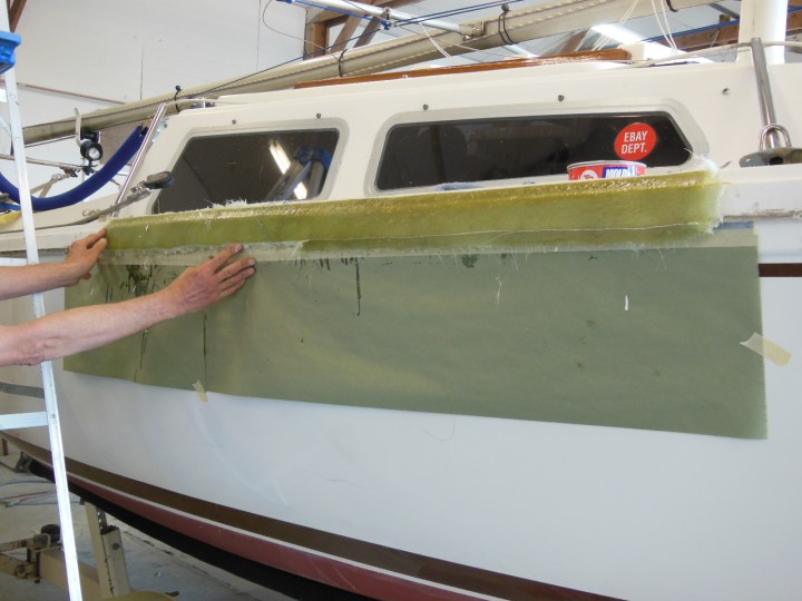 Mold being pulled off