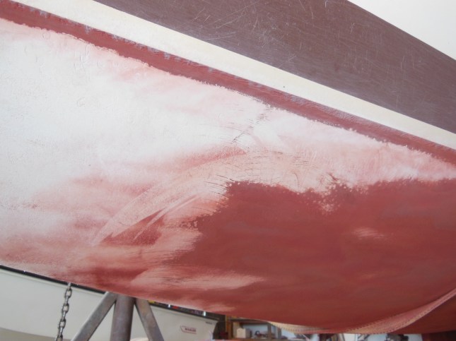 Small blisters in the bottom paint