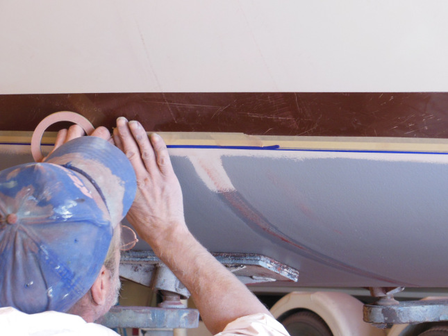 Masking the boot stripe after removing a sling