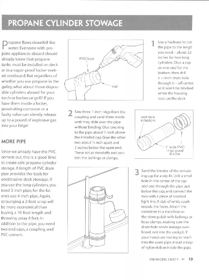DIY propane cylinder storage
