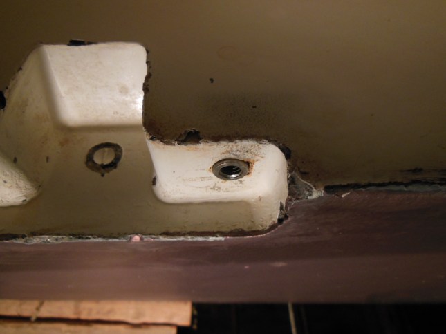 BEFORE - Weldment extends beyond the hull surface