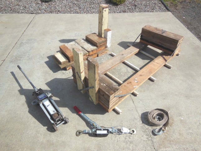 Tools and materials for removing a swing keel