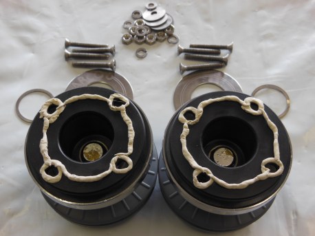 Butyl tape bedding compound applied to the winch bases