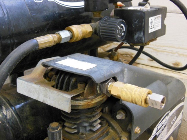 AFTER - Air compressor set up for normal use